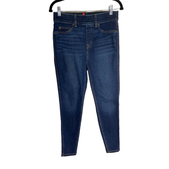 SPANX Jean-ish Leggings High Rise Blue-sz Medium - Picture 1 of 7